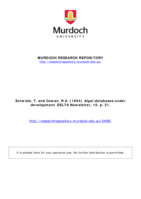 Algal databases under development