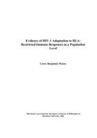 Evidence of HIV-1 adaptation to HLA-restricted immune responses at a population level