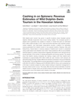 Cashing in on spinners: Revenue estimates of wild Dolphin-Swim tourism in the Hawaiian Islands