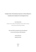 Changing worlds: The resettlement experiences of African migrants in Australia and an evaluation of current support services