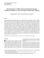 Seroprevalence of major bovine-associated zoonotic infectious diseases in the Lao People's Democratic Republic