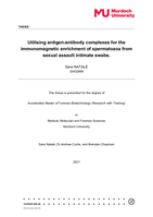 Utilising antigen-antibody complexes for the immunomagnetic enrichment of spermatozoa from sexual assault intimate swabs