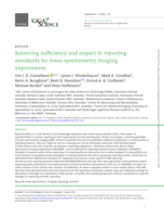 Balancing sufficiency and impact in reporting standards for mass spectrometry imaging experiments