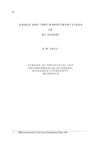 A soils and land management study of Mt Kakeby