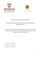 Advanced Metering Infrastructure(AMI): Appropriate areas for application in WA.