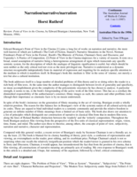 Narration/narrative/narration - Review: Point of View in the Cinema, by Edward Branigan (Amsterdam, New York Mouton, 1984).