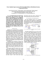 Power quality improvement of DC electrified railway distribution systems using hybrid filters