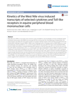 Kinetics of the West Nile virus induced transcripts of selected cytokines and Toll-like receptors in equine peripheral blood mononuclear cells
