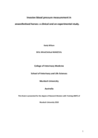 Invasive blood pressure measurement in anaesthetised horses: a clinical and an experimental study