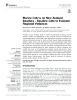 Marine debris on New Zealand beaches - Baseline data to evaluate regional variances