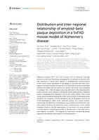 Distribution and inter-regional relationship of amyloid-beta plaque deposition in a 5xFAD mouse model of Alzheimer’s disease