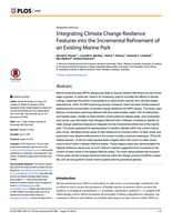 Integrating climate change resilience features into the incremental refinement of an existing marine park