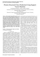 Protein structural class prediction using support vector machine