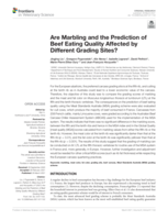 Are marbling and the prediction of beef eating quality affected by different grading sites?