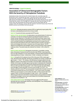 Association of clinical and demographic factors with the severity of Palmoplantar Pustulosis