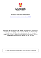 Application of alternative lixiviants for secondary heap leaching of gold