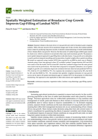 Spatially weighted estimation of broadacre crop growth improves gap-filling of Landsat NDVI