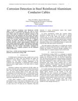 Corrosion detection in steel reinforced aluminium conductor cables