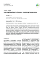 Emerging paradigms in Genomics-Based crop improvement
