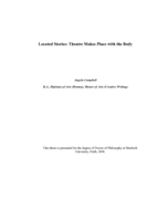 Located Stories: Theatre Makes Place with the Body