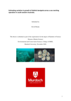 Estimating variation in growth of Haliotis laevigata across a sea ranching operation in south-western Australia