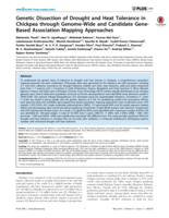 Genetic Dissection of Drought and Heat Tolerance in Chickpea through Genome-Wide and Candidate Gene-Based Association Mapping Approaches
