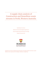 A supply chain analysis of Construction and Demolition waste streams in Perth, Western Australia
