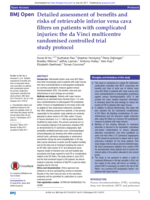 Detailed assessment of benefits and risks of retrievable inferior vena cava filters on patients with complicated injuries: the da Vinci multicentre randomised controlled trial study protocol