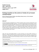 Putting transition at the centre of whole-of-curriculum transformation