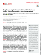 Deep sequencing analysis of individual HIV-1 proviruses reveals frequent asymmetric long terminal repeats