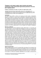 Changes in soil organic matter, plant nutrients and system productivity under conservation agricultural practices in the rice-jute cropping system
