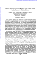 Thermal determination of the kinetics of the iron(III)–tin(II) redox reaction in chloride solution
