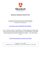 Integration of wind energy conversion system with microgrid and utility