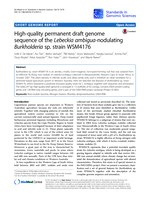 High-quality permanent draft genome sequence of the Lebeckia ambigua-nodulating Burkholderia sp. strain WSM4176
