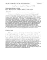 Silicon nanowires: Growth studies using Pulsed PECVD