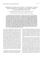 Comparison of culture and a novel 5' taq nuclease assay for direct detection of campylobacter fetus subsp. venerealis in clinical specimens from cattle