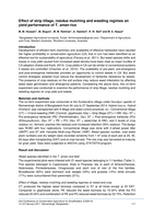 Effect of strip tillage, residue mulching and weeding regimes on yield performance of T. aman rice