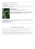 Influence of on-site interpretation intensity on visitors to natural areas