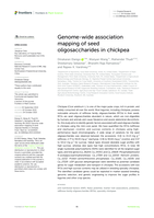 Genome-wide association mapping of seed oligosaccharides in chickpea
