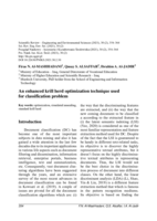 An enhanced krill herd optimization technique used for classification problem