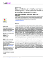 Does aerial baiting for controlling feral cats in a heterogeneous landscape confer benefits to a threatened native meso-predator?