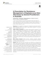 A prescription for resistance: Management of staphylococcal skin abscesses by general practitioners in Australia