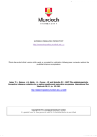 The establishment of a biomedical reference collection for a captive-breeding and restoration programme