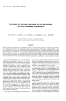 The role of dietary antigen in the aetiology of post weaning diarrhoea