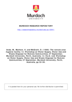 The remote area hygiene facility