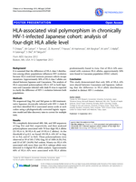 HLA-associated viral polymorphism in chronically HIV-1-infected Japanese cohort: analysis of four-digit HLA allele level