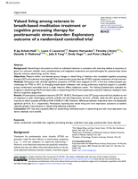 Valued living among veterans in breath-based meditation treatment or cognitive processing therapy for posttraumatic stress disorder: Exploratory outcome of a randomized controlled trial