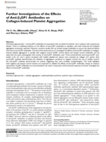 Further investigations of the effects of anti-β2GP1 antibodies on collagen-induced platelet aggregation
