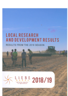 Grain yield in wheat at different crown rot inoculum levels - Wongan Hills, 2018
