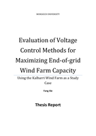 Evaluation of voltage control methods for maximising end-of-grid wind farm capacity: Using the Kalbarri Wind Farm as a Study Case